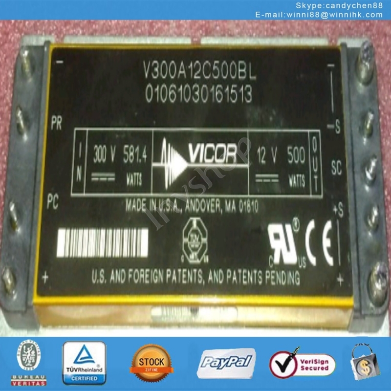 neue vicor v300a12c500bl stromversorgung modul 12v 500w