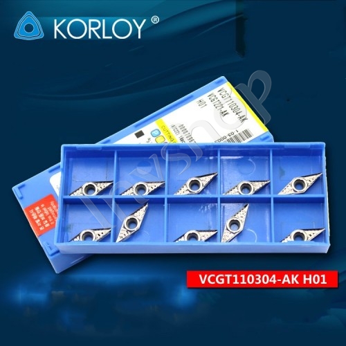 10PCS/Box VCGT110304-AK Korloy H01 Carbide Inserts