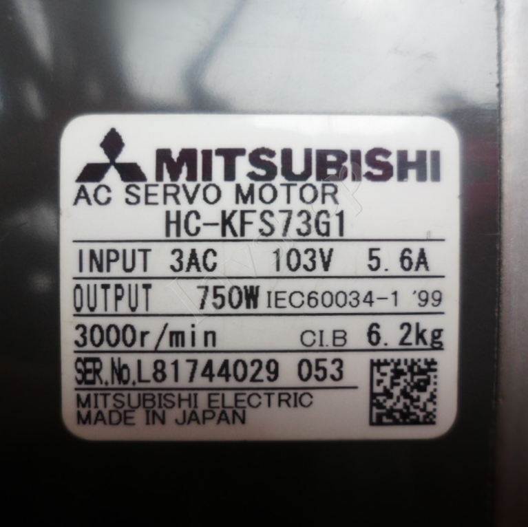 HC-KFS73G1 MITSUBISHI servo motor