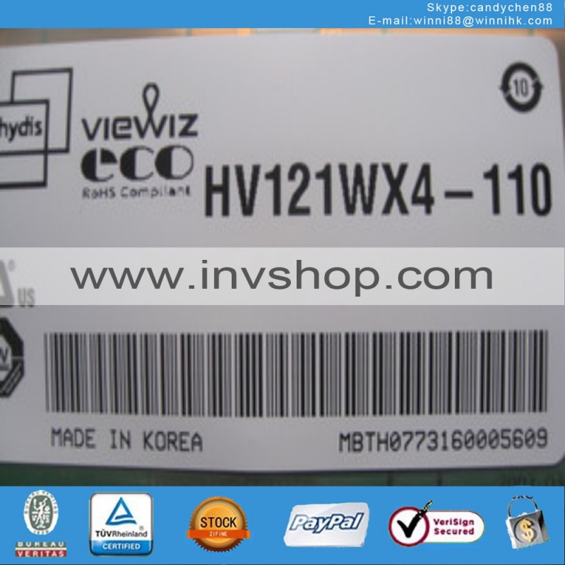 Panel - 1280 * 800 hv121wx4-110 12,1 