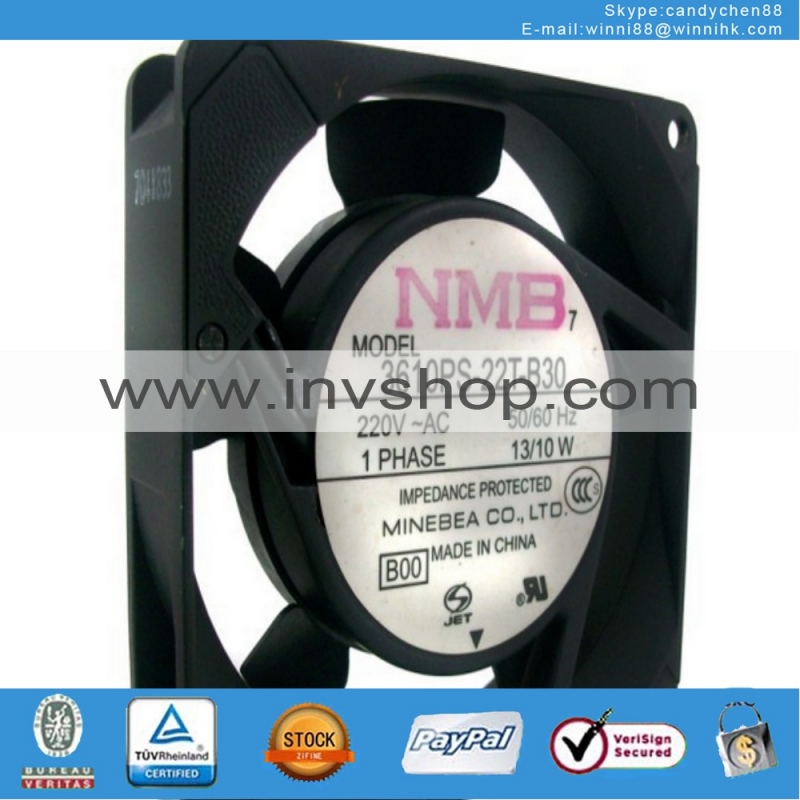 new NMB 3610PS-22T-B30 fan 90*90*25MM 220V 13/10W