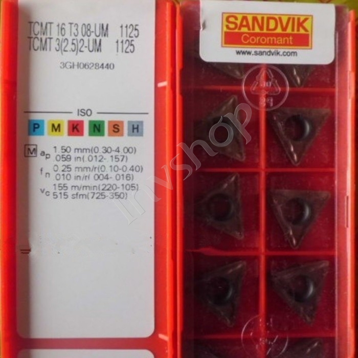 10PCS/Box New 16T308-UM SANDVIK TCMT 1125 Carbide Inserts