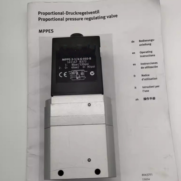 MPPE-3-1/4-6-010-B FOR Festo proportional valve