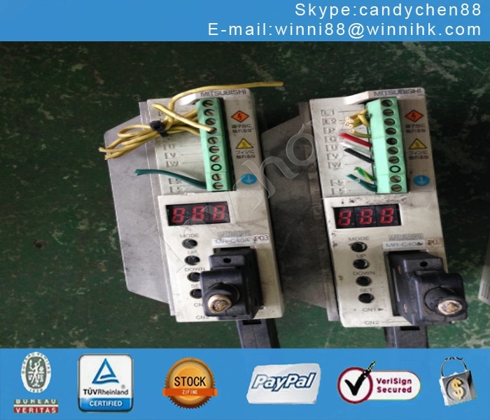 1pc verwendet mr-c40a-p03 mitsubishi plc