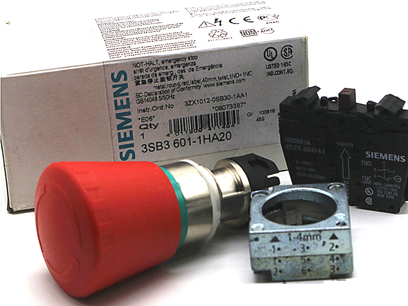 Siemens push button switch 3SB3500-1HA20