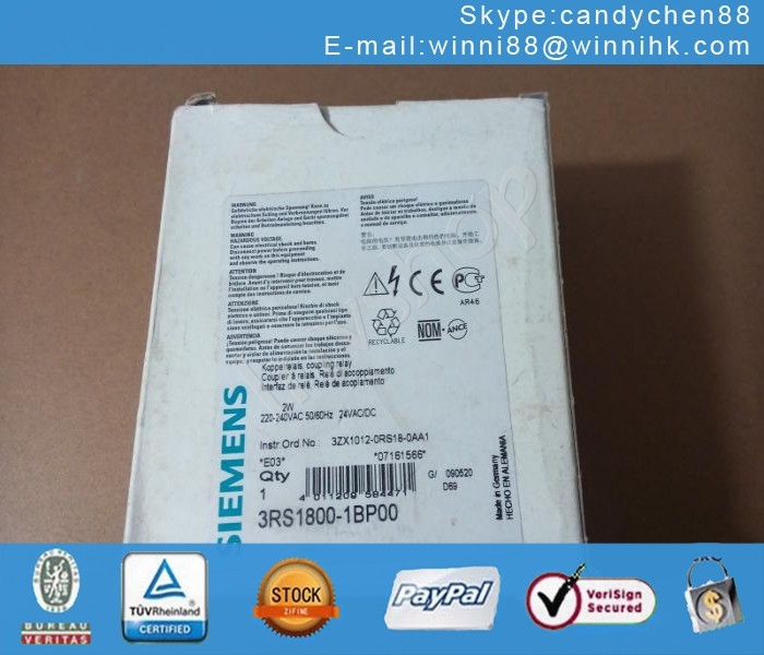 NEW Siemens 3RS1800-1BP00 Relay