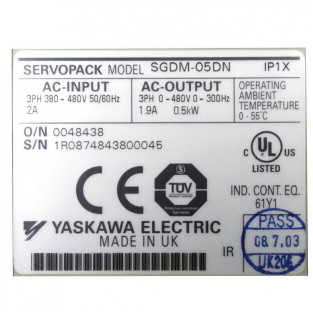 SGDM-05DN Yaskawa servo drive