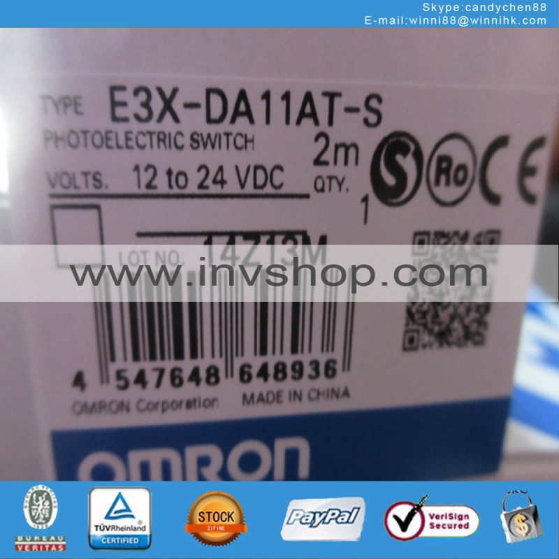 New Omron E3X-DA11AT-S Photoelectric Switch 12-24VDC