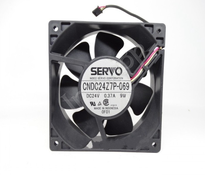 new SERVO CNDC24Z7P-069 fan 24V 0.37A 9W 120*120*38mm 3pin