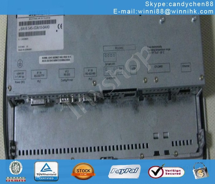 Siemens 6AV6 545-0DA10-0AX0 touch screen