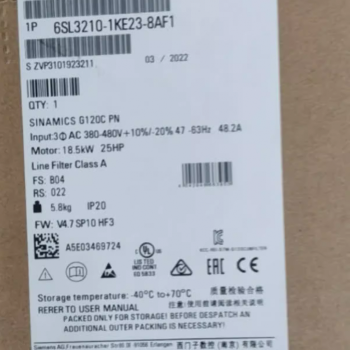 6SL3210-1KE23-8AF1 Siemens inverter module