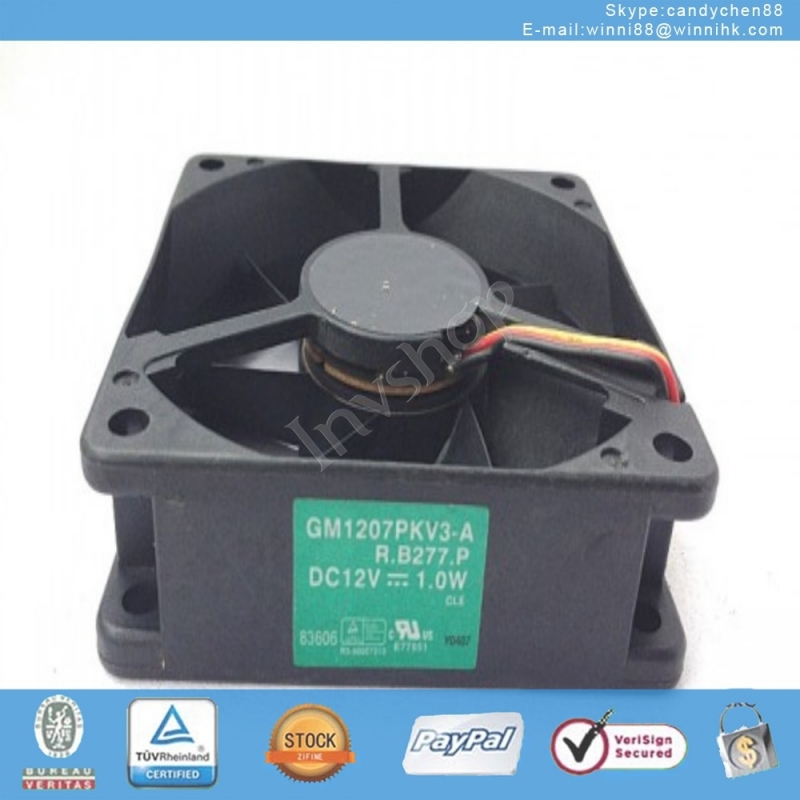 new GM1207PKV3-A fan 70*70*20mm 12V 1.2W 3Pin--1pc