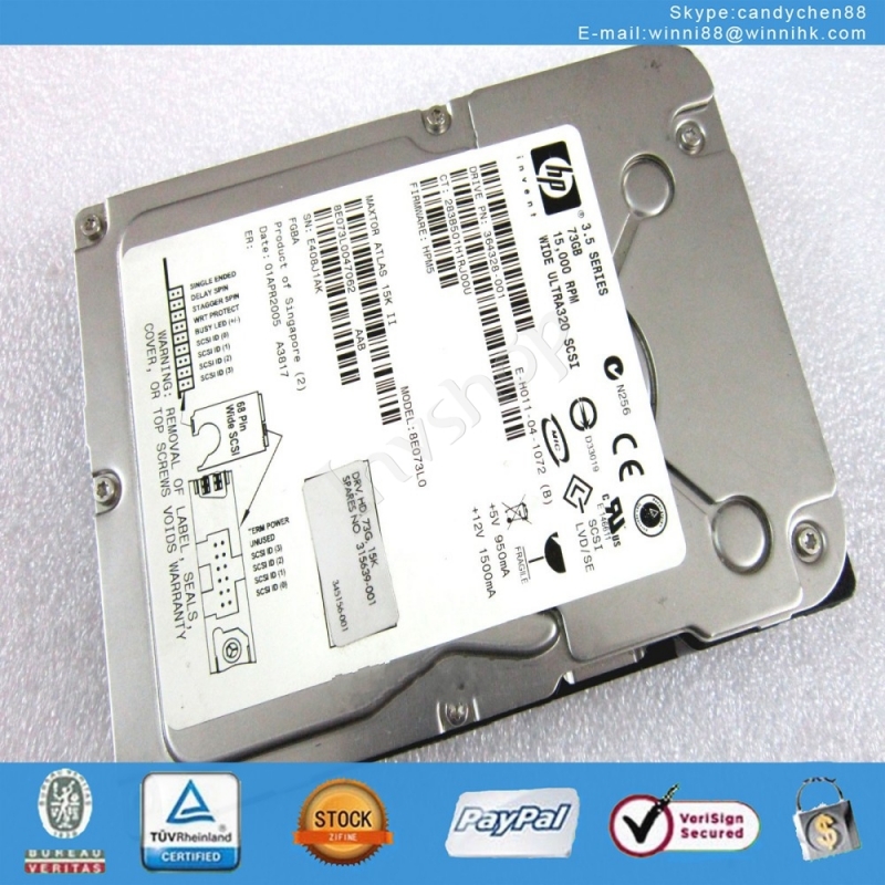 HP 364328-001 315639-001 15K II 73GB hard disk