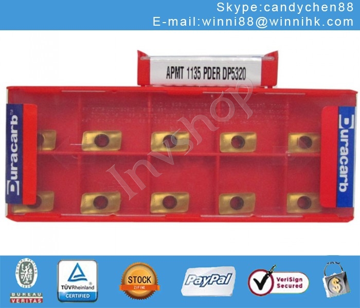 10PCS/Box In Box Inserts NEW APMT1135PDER DP5320 Carbide Duracarb