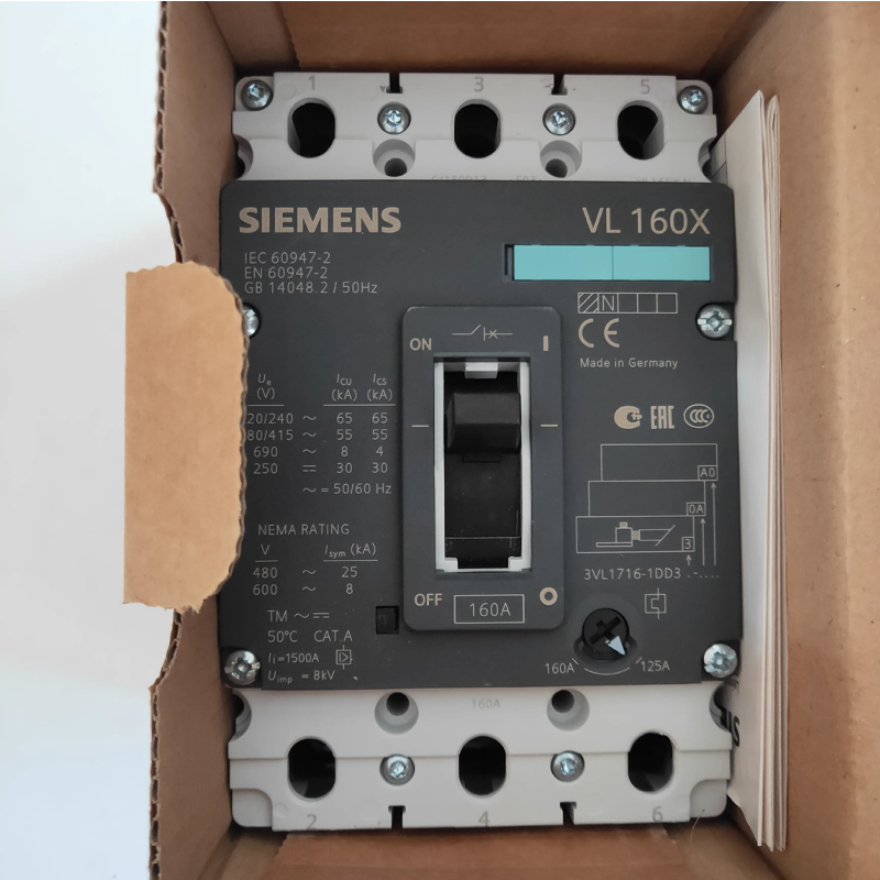 3VL1716-1DD33-0AA0 Neues Siemens Leistungsschaltermodul Online-Shopping aus einer Hand