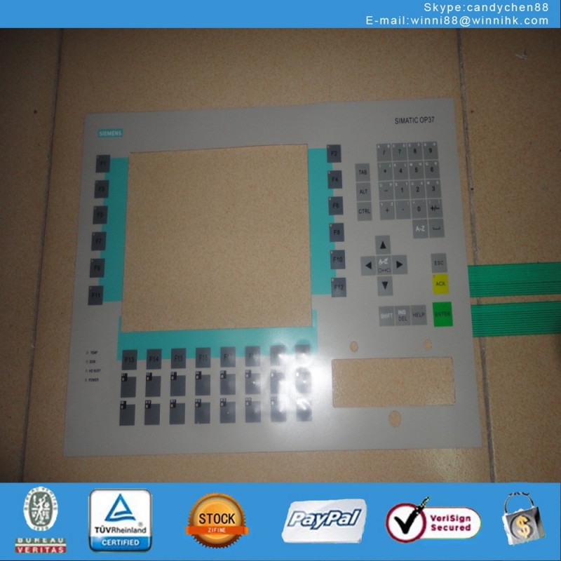 Membrane Keypad for Industrial monitor SIMATIC 6AV3637-1LL00-0FX1