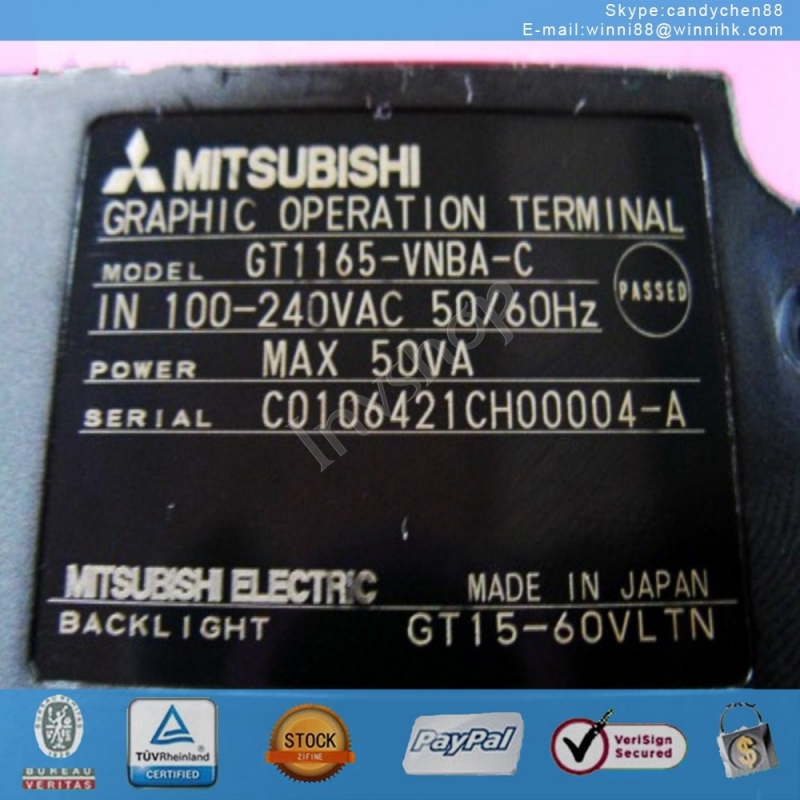 Used GT1165-VNBA-C for Mitsubishi 60 days warranty