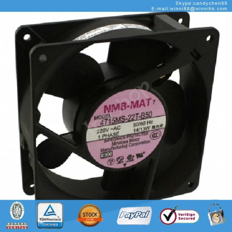 new NMB 4715MS-22T-B50-B00 fan 220VAC 13.0W