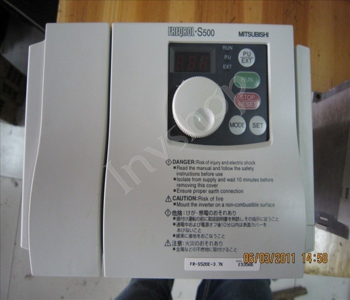 MITSUBISHI FREQROL S500 FR-S520E-3.7K INVERTER AC 200-240V