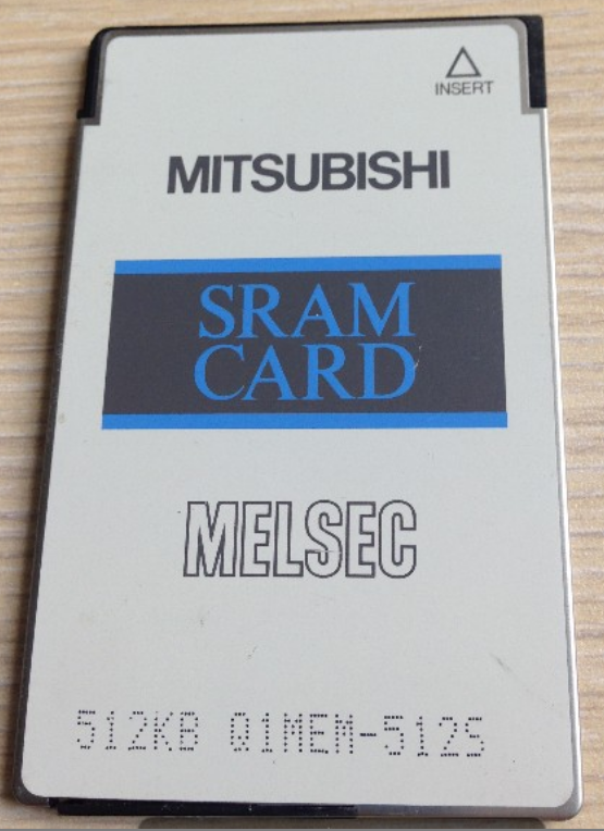 SRAM Memory Card 512KB USED Q1MEM-512SE Mitsubishi PLC