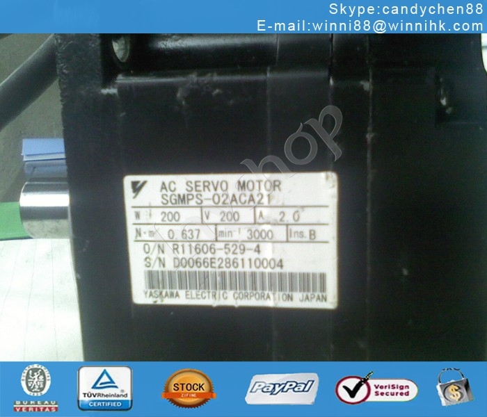 USED SGMPS-02ACA21 Yaskawa servo motor