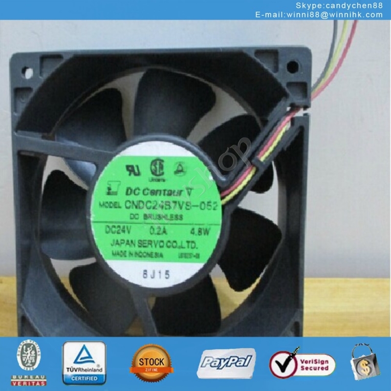 cndc24b7vs-052 24v dc: neue servo - fan 0.2a 38mm 3pin 4.8w 120 * 120 *