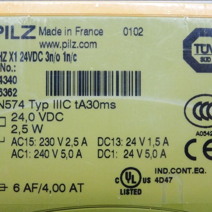 774340 PNOZ X1 X2 X2.1 X5 X7 PZE X4 X4P New original PILZ safety relay