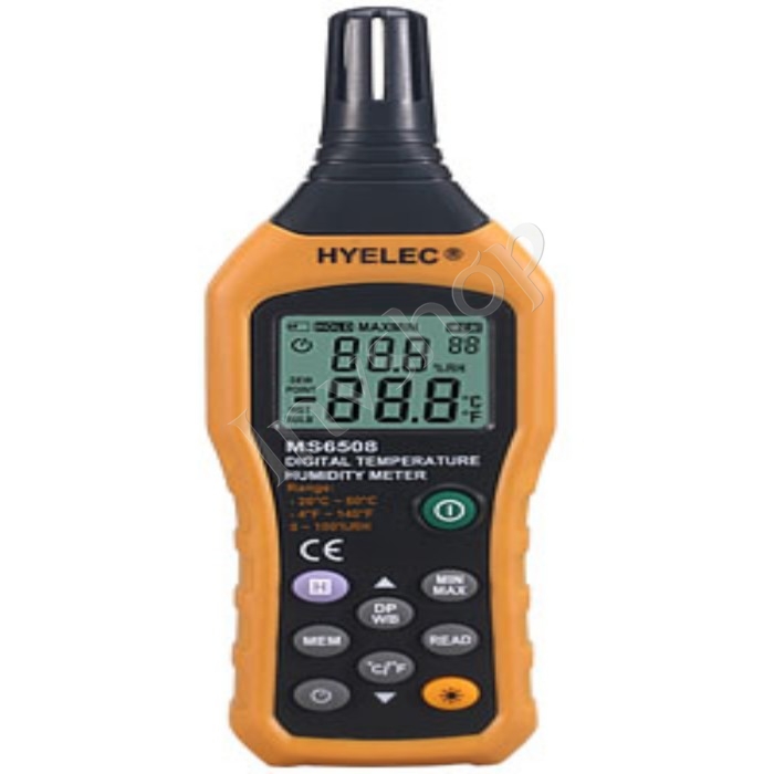 Digital Humidity Meter Hygrometer Thermometer HYELEC MS6508 NEW Temperature Wireless