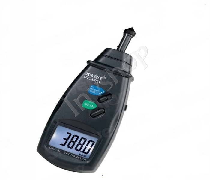 new DT2235A Digital Contact Tachometer RPM Meter Surface Speed