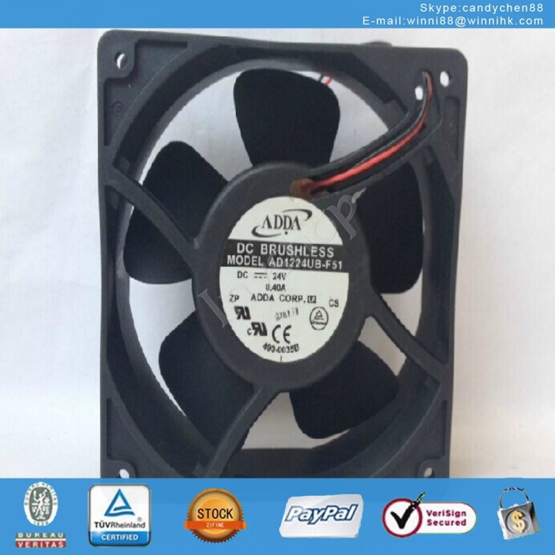 adda ad1224ub-f51 fan 24v 0.40a 120 * 120 * 38mm 2pin