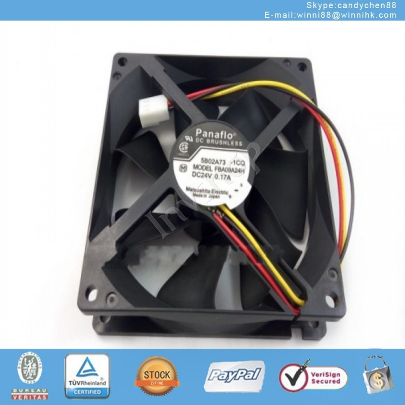 Panaflo FBA09A24H Fan 24V 0.17A 90*90*25mm 3pin