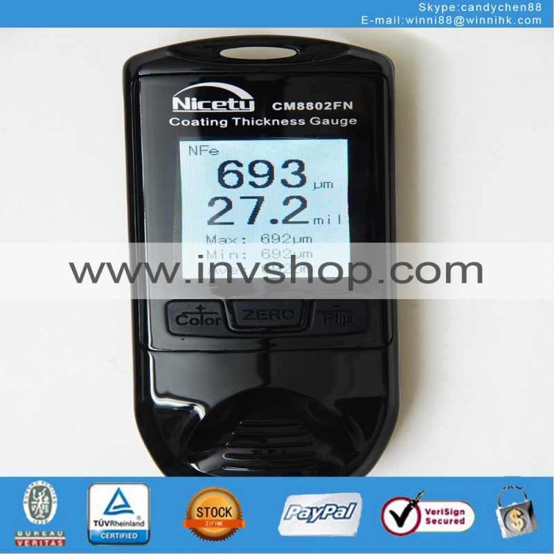 New 2013 Color Screen CM8802FN Paint Coating Thickness Gauge