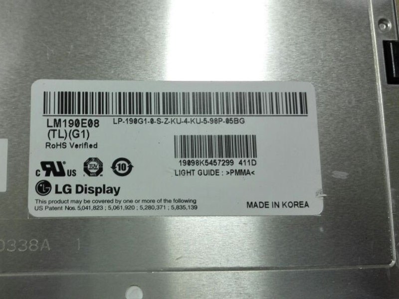 LM190E08-TLG1 1280*1024 19.0inch TFT-LCD for Medical equipment