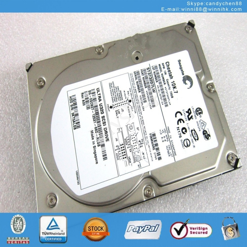 neue dell / seagate st373207lw 0r9288 10k u320 68 é’ˆ scsi 73g