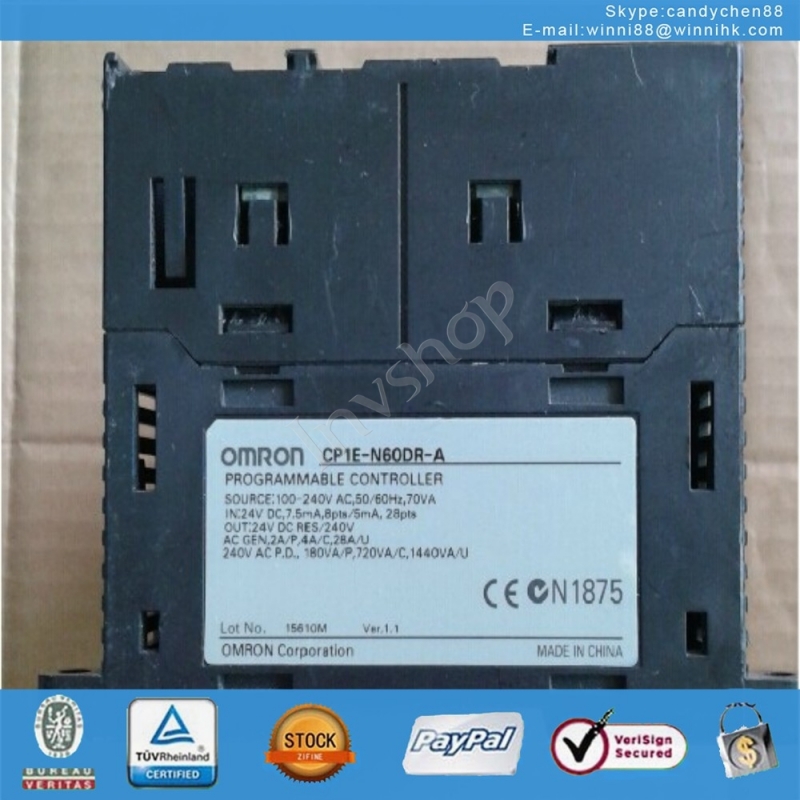 PLC CP1E-N60DR-A Used for OMRON 60 days warranty