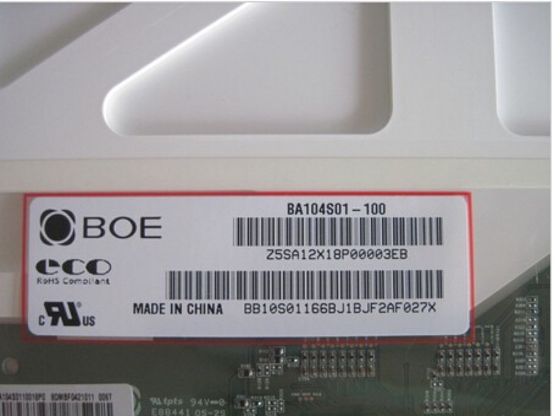 BA104S01-100 BOE 10.4 inch TFT LCD Screen Resolution SVGA 800(RGB)*600