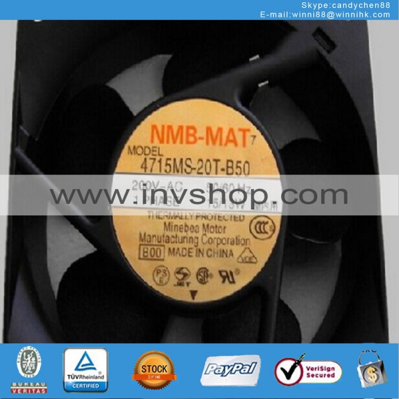 new NMB 4715MS-20T-B50 fan 200V UPS 119*119*38MM 200V 0.14A F0P93