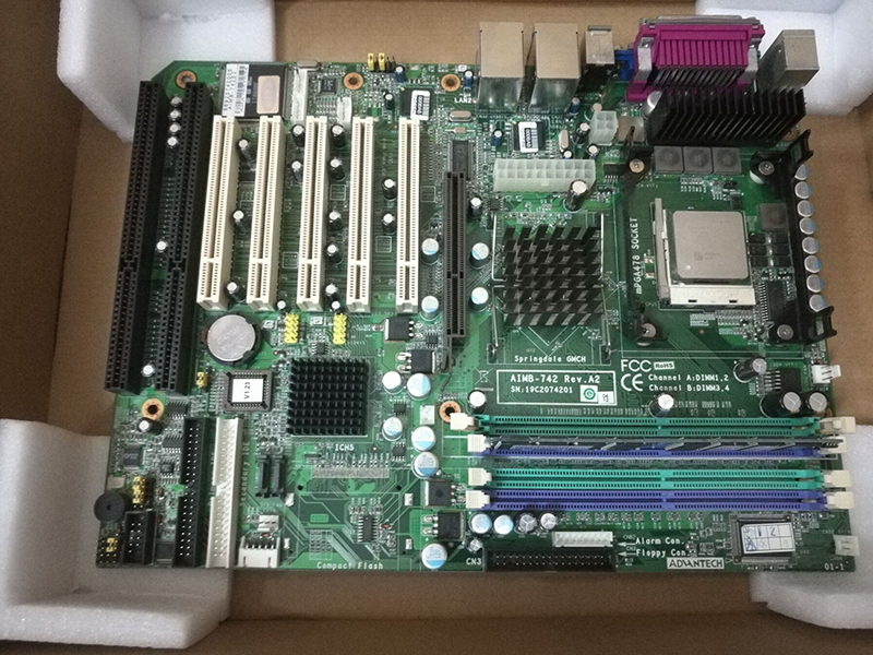 Gebrauchtes AIMB-742 REV.A2 Industrial Motherboard