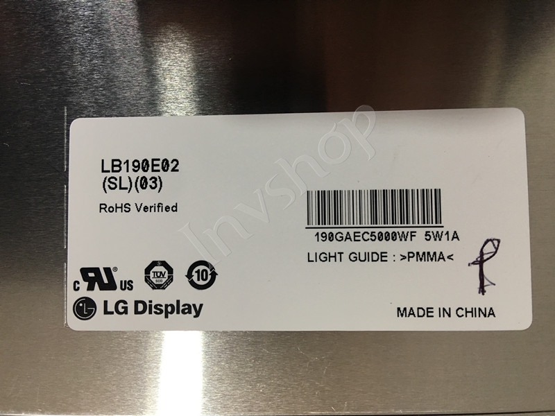 LB190E02-SL03 New and Original LCD MONITOR 9.0 “ 1280*1024 TFT LCD panel LB190E02-SL03