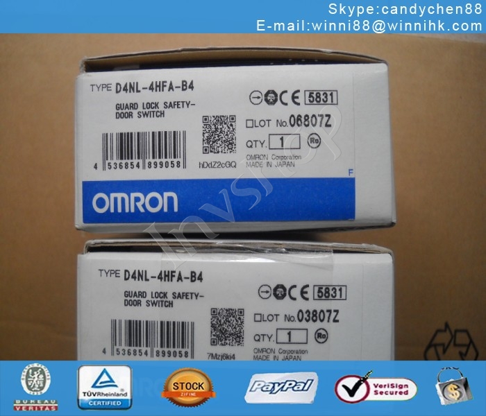 SWITCH 1PC IN BOX OMRON D4NL-4HFA-B4 NEW GUARD LOCK DOOR SAFETY