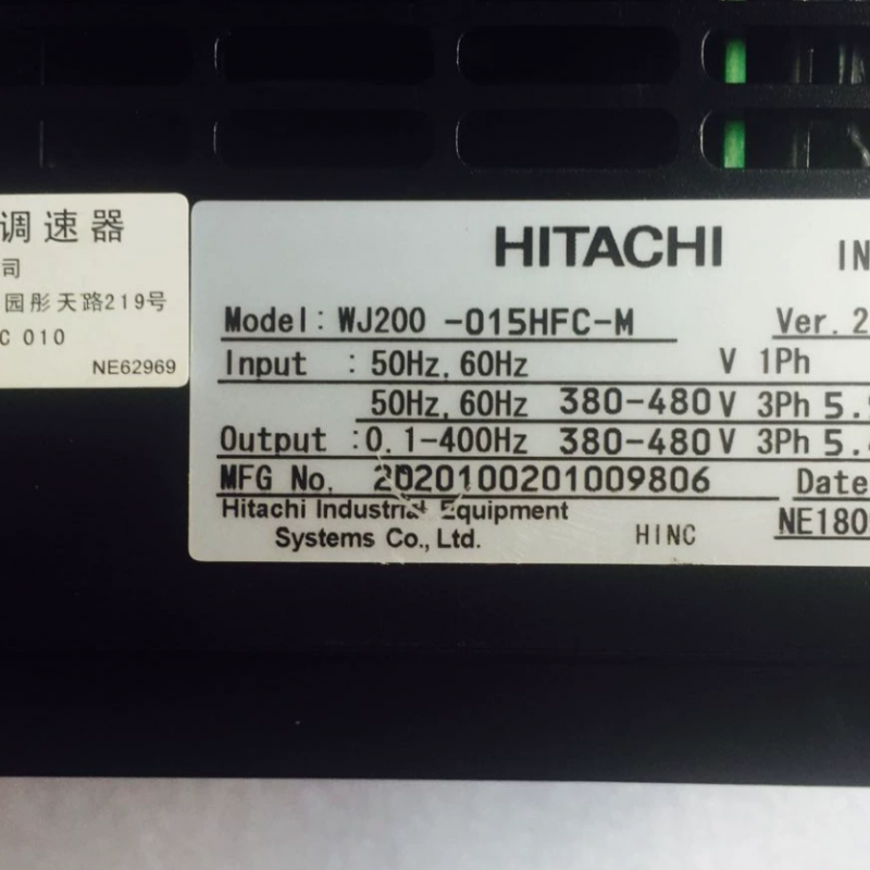 WJ200-015HFC-M Ac frequency conversion governor