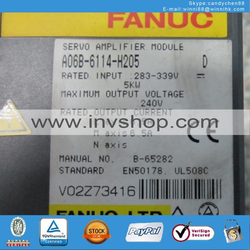 A06B-6114-H205 FANUC Servo Amplifier