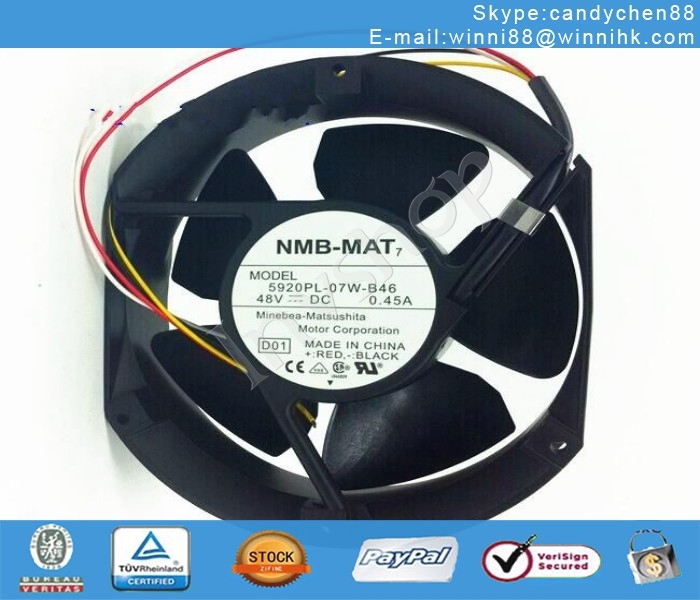 neue nmb 5920pl-07w-b46 172 * 51mm 48v 0.52a 4pin verfÃ¼gt Ã¼ber einen lÃ¼fter