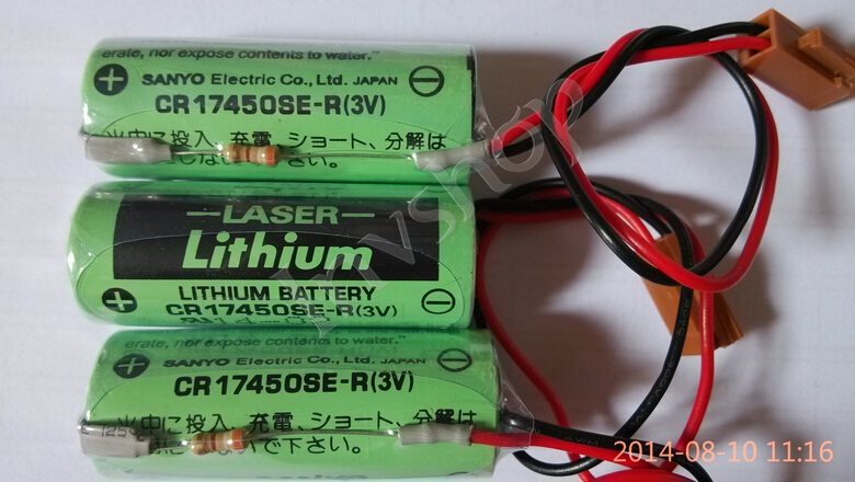 neue sanyo plc se-r 3v cr 17450 lithium - batterie