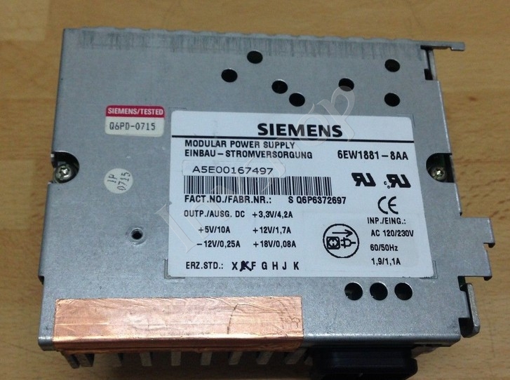 6EW1881-8AA Siemens Power Supply