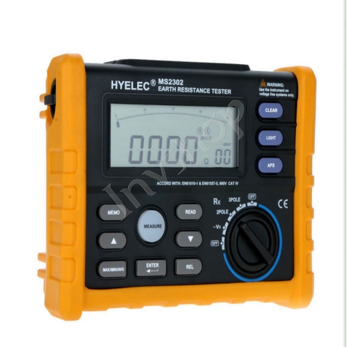 Equipments HYELEC MS2302 NEW Digital Ground Earth Resistance Tester for Electrical