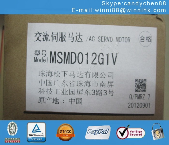 Panasonic AC MSMD012P1V New 100W Servo Motor