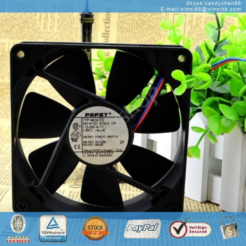 new PAPST TYP4414FD fan 120*120*25mm 2Pin 24V 5W