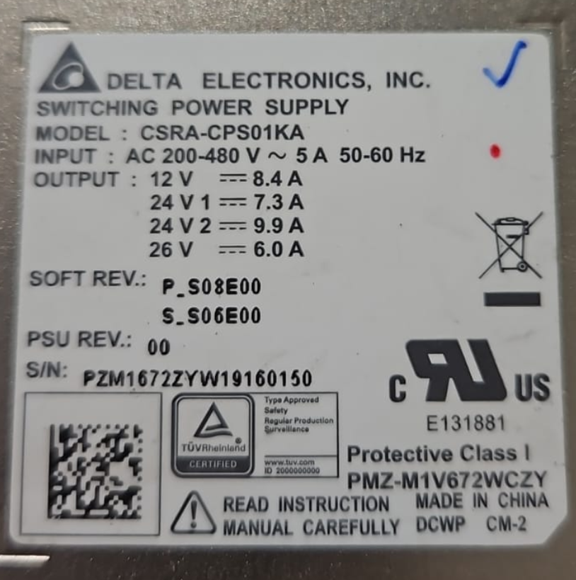 CSRA-CPS01KA DELTA POWER SUPPLY