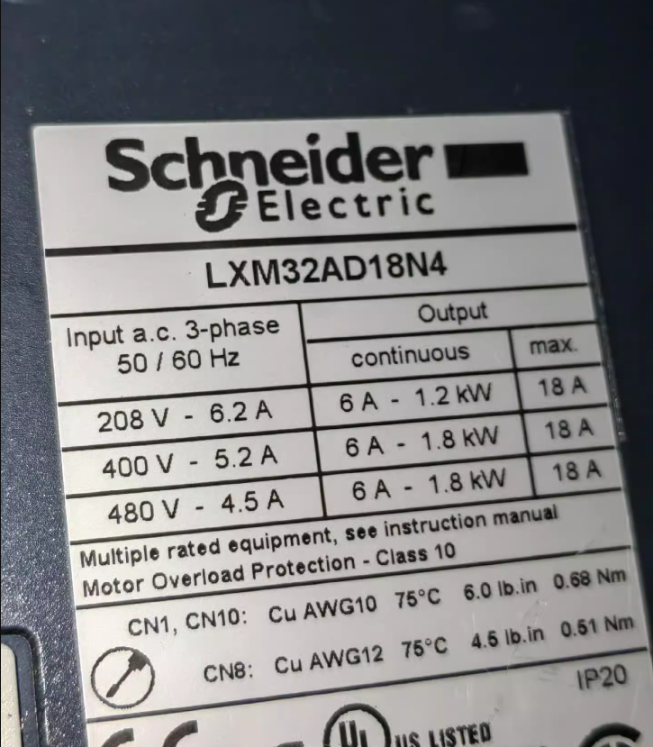 LXM32AD18N4 FOR Schneider servo drive